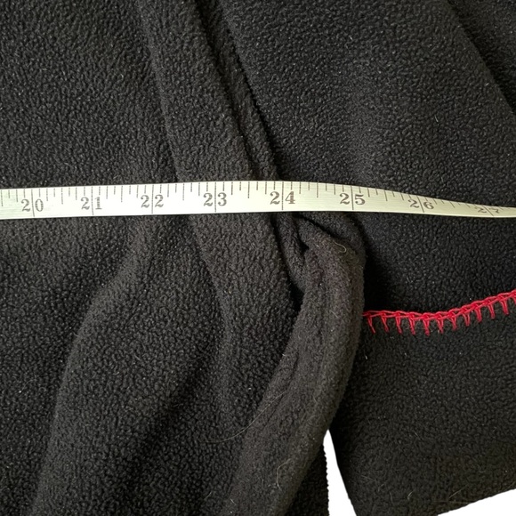 Delicates Coffee Mug Robe Faded Black Fleece Belted & Embroidered Oversized S - Picture 4 of 9